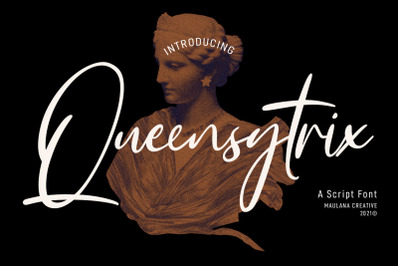 Queensytrix Signature Script Font