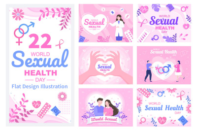 22 World Sexual Health Day Background Illustration