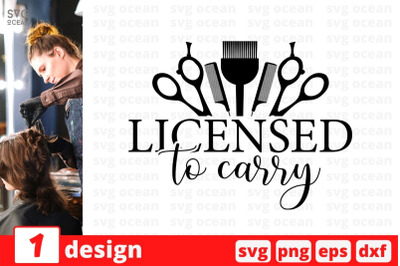 Licensed to carry SVG Cut File