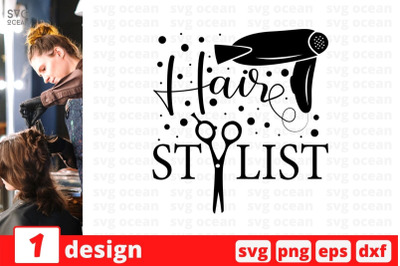 Hair stylist SVG Cut File