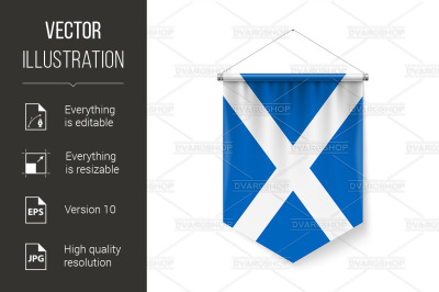 Pennant Flag Icon of Scotland