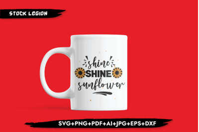 Shine Shine Sunflower SVG