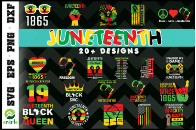 Juneteenth Bundle SVG 20+ Graphic