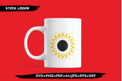 Sunflower Black Core SVG