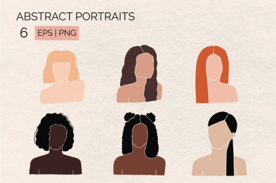 Abstract female portraits
