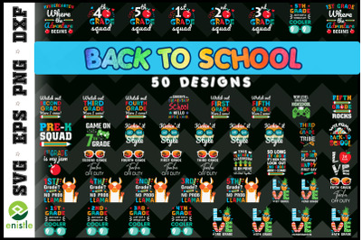 Back to school Bundle SVG Part 3 50 designs