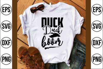 duck duck boom svg cut file