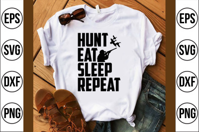 hunt eat sleep repeat svg cut file