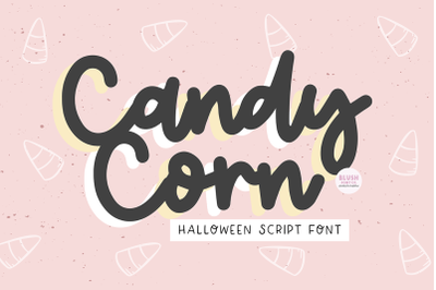 CANDY CORN Halloween Script Font