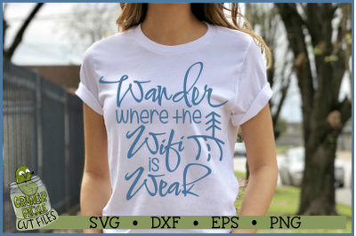 Wander Where the Wifi is Weak SVG File
