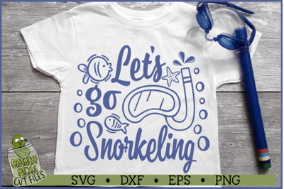 Let&#039;s Go Snorkeling SVG File