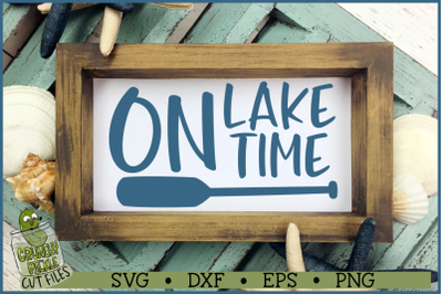 On Lake Time SVG File