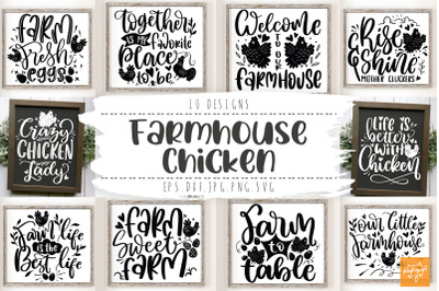 Farmhouse Bundle Animal Farm Quotes Chicken SVG