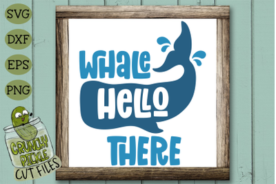 Whale Hello There SVG Cut File