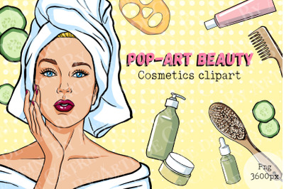Pop-Art Beauty, Cosmetics Clipart