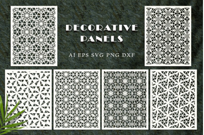 Decorative panels for cutting. SVG