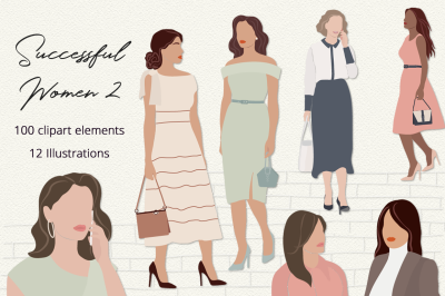 Successful Women Part 2 Illustration Set