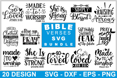 Bible Verses SVG Bundle