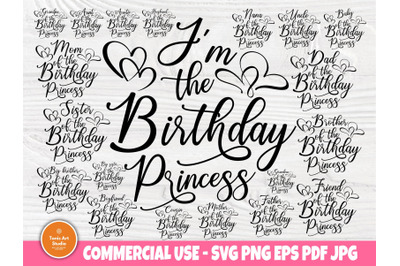 Birthday girl SVG, Princess Shirt Svg Cut Files