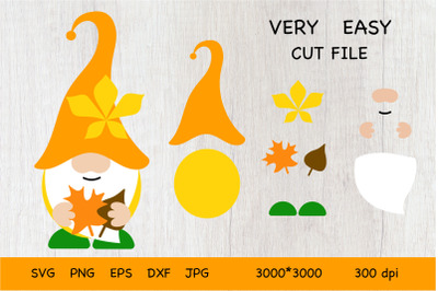 Fall Gnomes SVG. Gnomes Autumn. Gnome Fall. Cut File