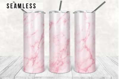 Pink Marble 20 oz Skinny Tumbler Sublimation Design Template