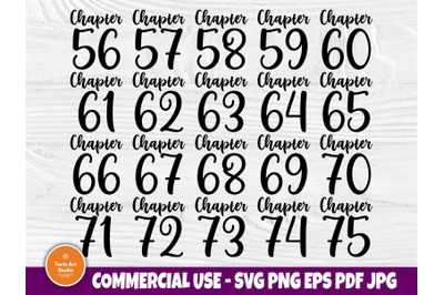 Chapter 56-75 Birthday SVG, 60th, 70th, Shirts Svg