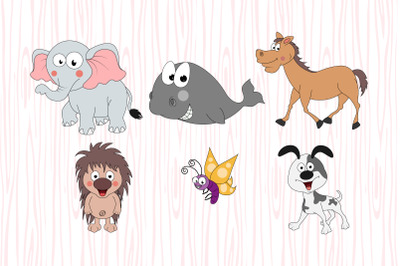 cute animal cartoon vector illustration