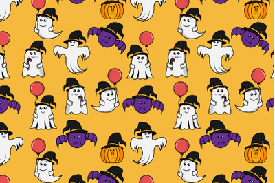 cule halloween seamless pattern