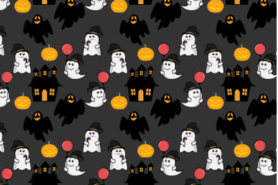 cute halloween seamless pattern