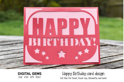 Happy Birthday card design