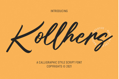 Kollhers Calligraphy Script Font