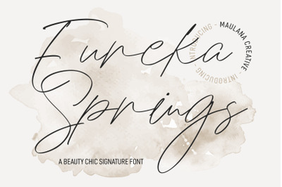 Eureka Spring Chic Signature Font