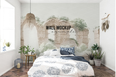 Wall mockup, Wall paper mockup