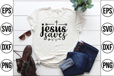 jesus saves svg cut file