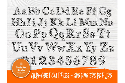 101 Dalmatians Font SVG, Dalmatians Alphabet Cut Files, Dalmatians Let