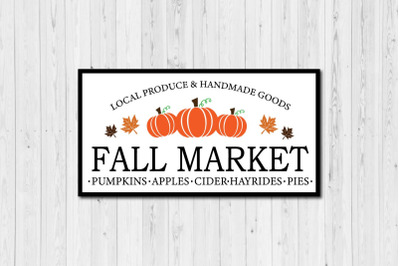 Fall sign SVG