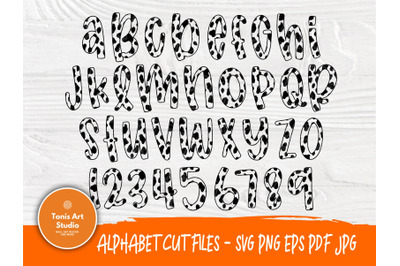 Dalmatian Font SVG, 101 Dalmatian Alphabet Svg