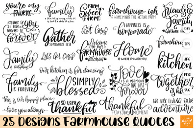 Farmhouse SVG Bundle Farm Family Quotes