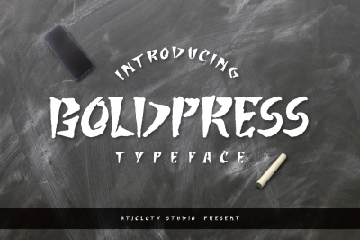 Boldpress Typeface