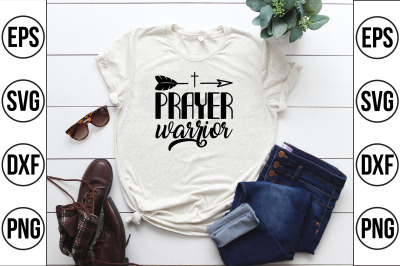 prayer warrior svg cut file