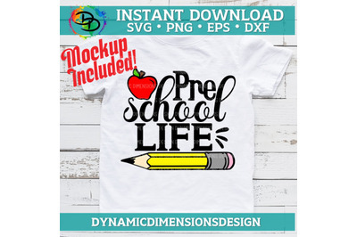 Preschool Life svg&2C; eps&2C; dxf&2C; png&2C; cutting files for silhouette&2C; cameo