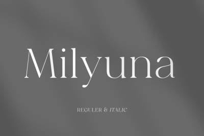 Milyuna - Classic Stylish Serif