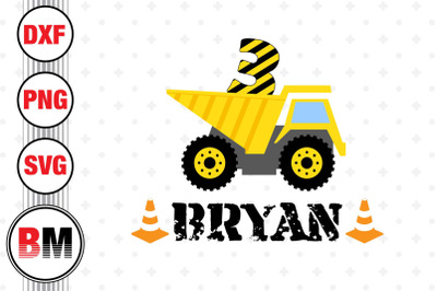 Birthday Boy Construction SVG&2C; PNG&2C; DXF Files