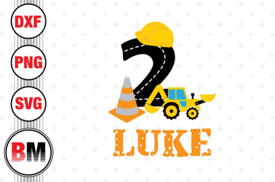 2nd Birthday Construction SVG, PNG, DXF Files