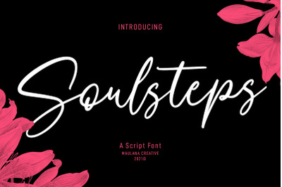 Soulsteps Signature Font