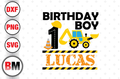 1st Birthday Construction SVG, PNG, DXF Files