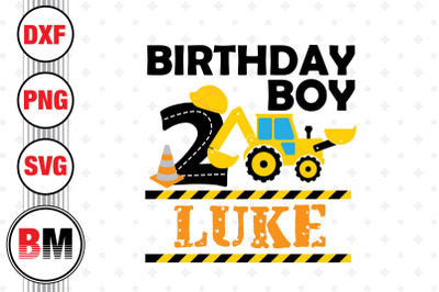 2nd Birthday Construction SVG, PNG, DXF Files