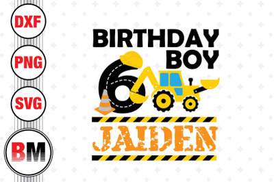 6th Birthday Construction SVG, PNG, DXF Files