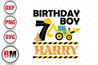 7th Birthday Construction SVG&2C; PNG&2C; DXF Files