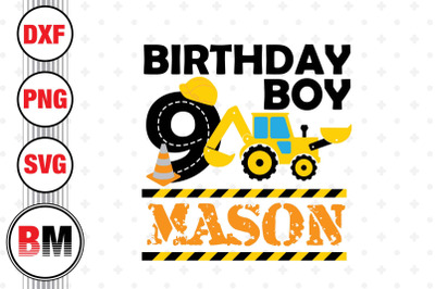 9th Birthday Construction SVG, PNG, DXF Files
